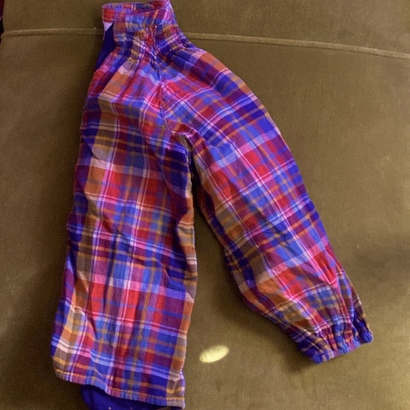 Cropped 3/4 sleeves plaid size small shirt - Picture 1 of 3